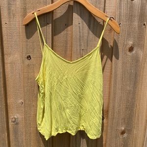 Neon yellow Piko tank top
